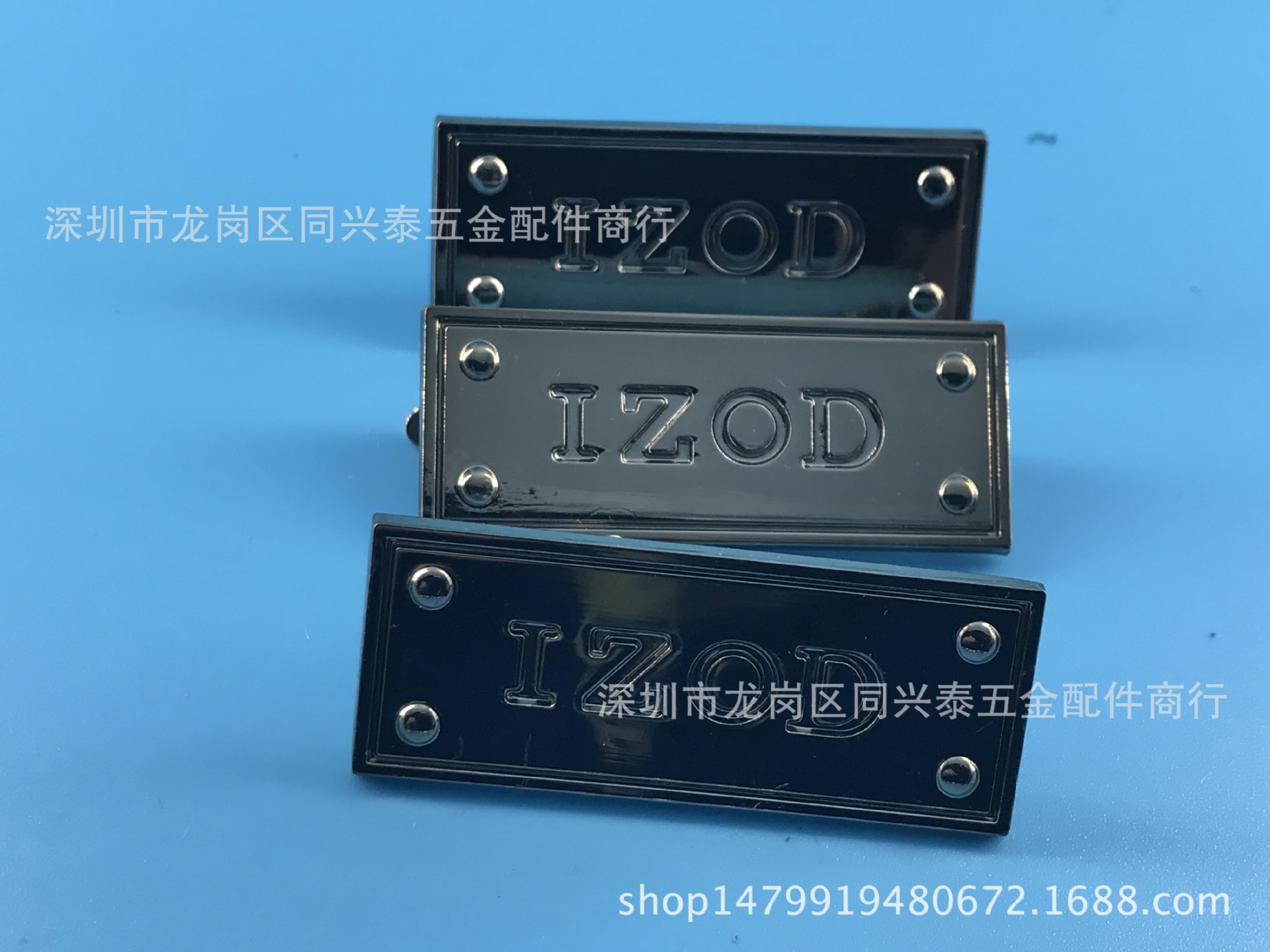 厂家定做箱包金属商标 名牌铁标logo定制裤标 高档手袋包包合金牌