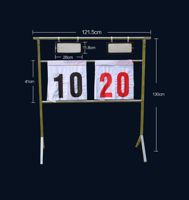 厂家直售足球记分牌 便携式不锈钢记分牌 简易比赛得分计分架