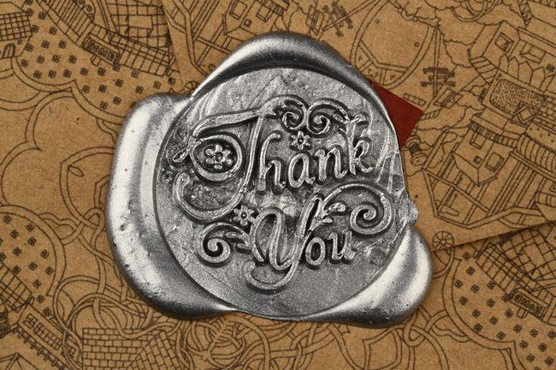 复古火漆印章套装新年情人祝福语字母带芯蜡条礼盒