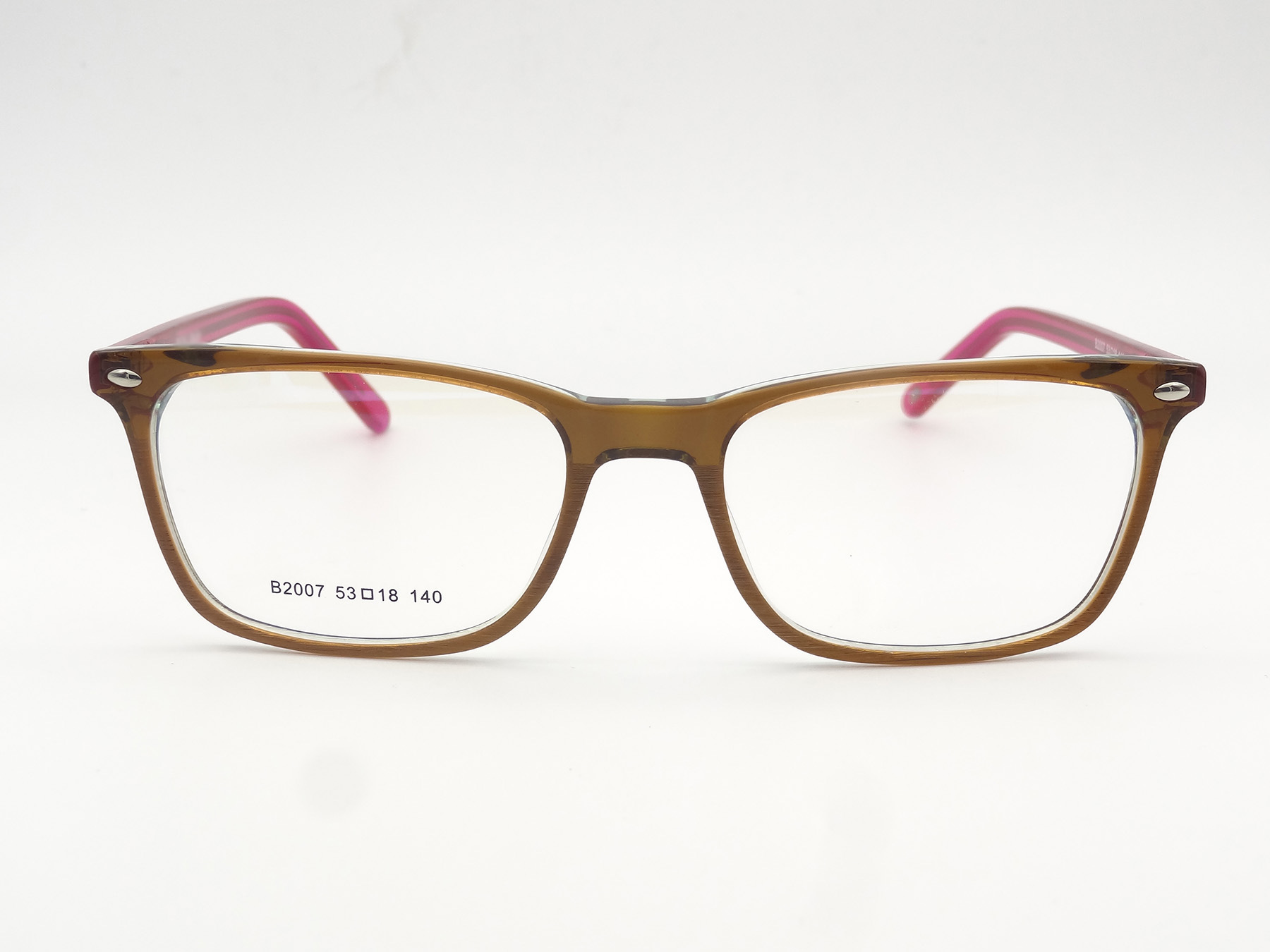 时尚男女板材眼镜框 新款方框眼镜架 双色精致眼镜