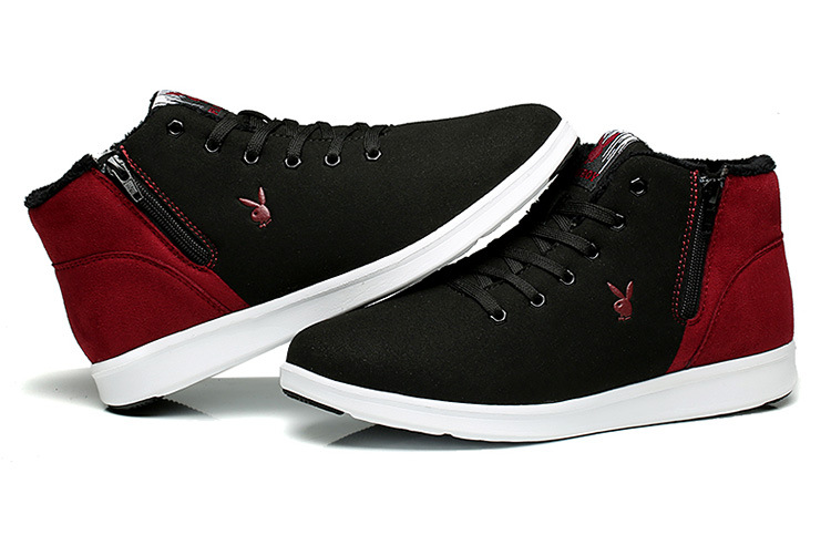 hua花公子秋冬高帮棉鞋保暖加厚潮流休闲加绒青年英伦板鞋ds67149