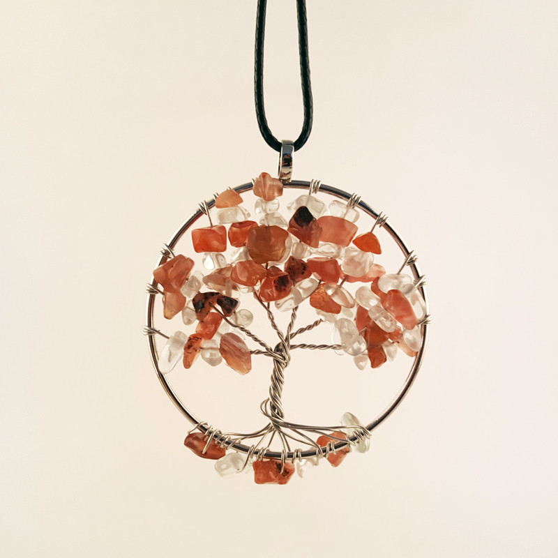 厂家直销 爆款 天然石生命树纯手工diy