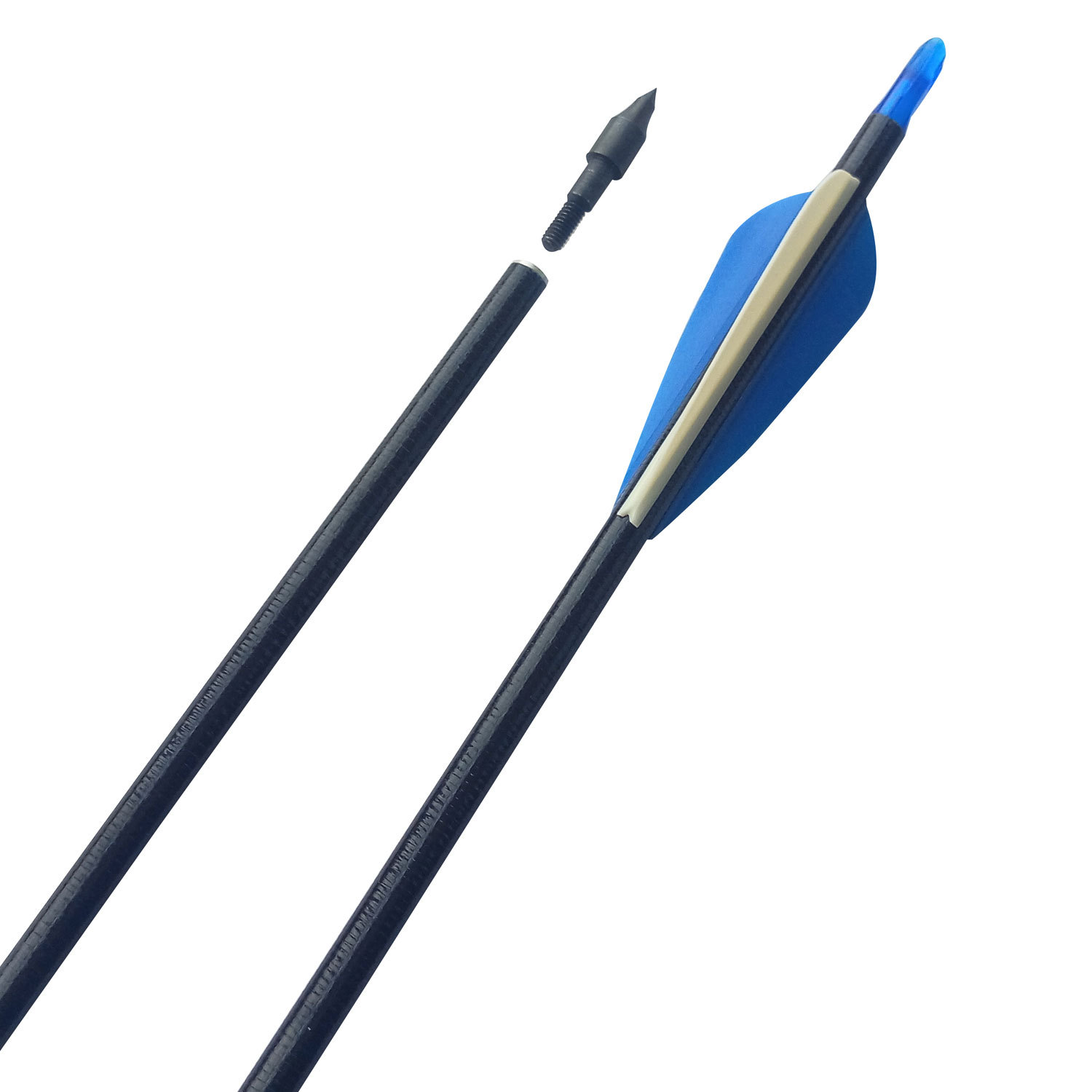 卷杆玻纤箭 螺纹卷制玻纤箭 可换头 玻璃钢箭 弓箭箭支射箭