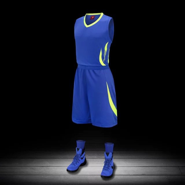 2016新款篮球服 吸汗透气 球衣球服定制 蓝球训练服 比赛队服