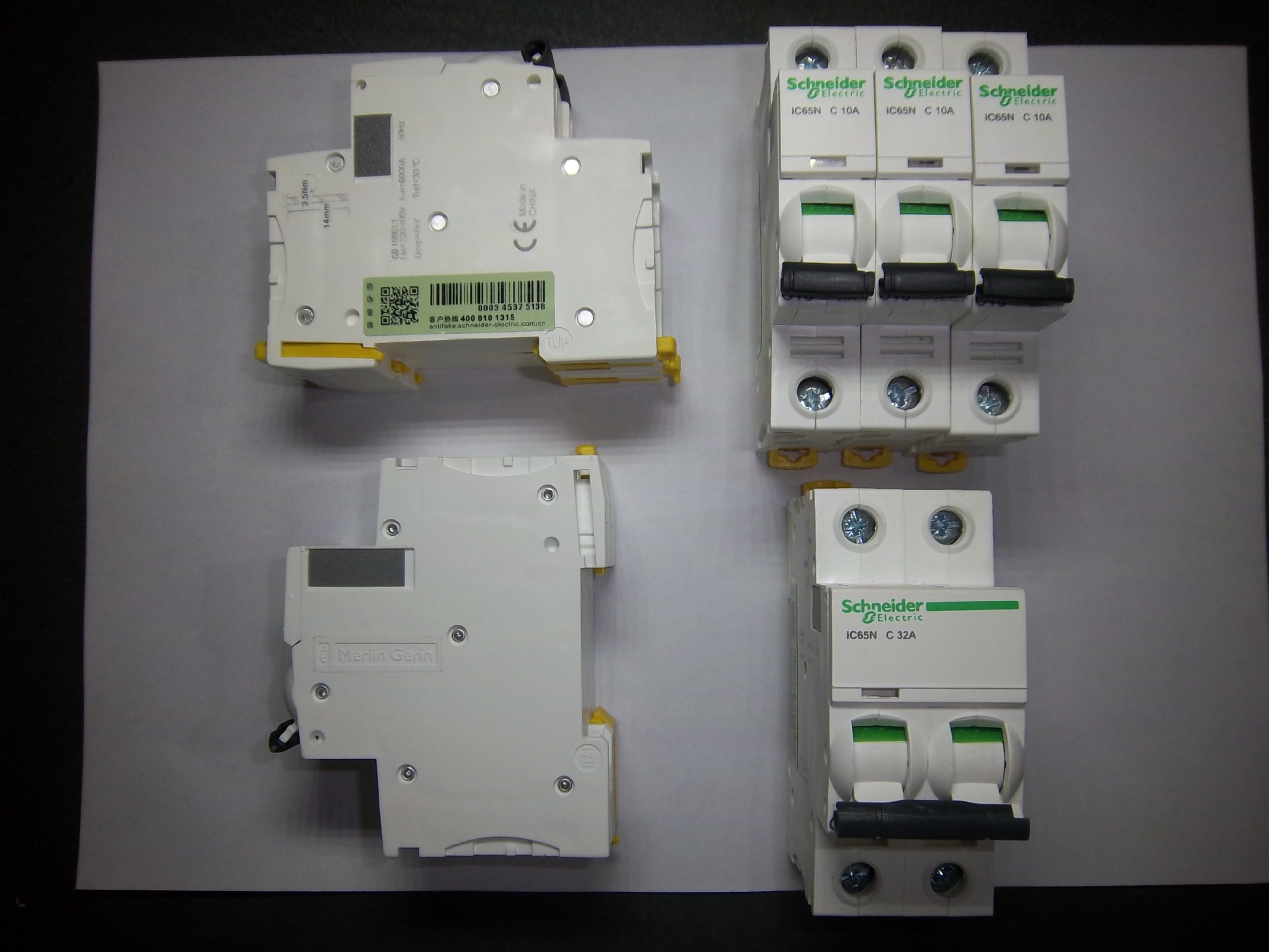 施耐德断路器ic65n1pc10小型断路器漏电保护开