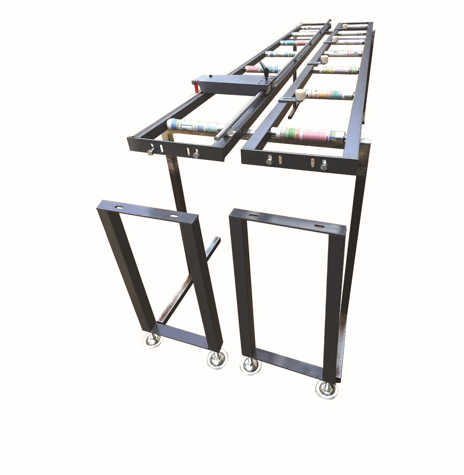 门窗切割机送料架 滚筒送料架 铝合金切割机械 滚筒托料架