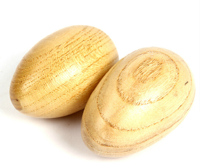 厂家直销 奥尔夫儿童打击 乐器 木制 清漆沙蛋 原木色 沙蛋响蛋