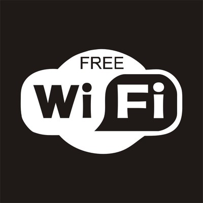 free wifi可爱图案 外贸定制 工厂直销 汽车装饰美化车身贴c388