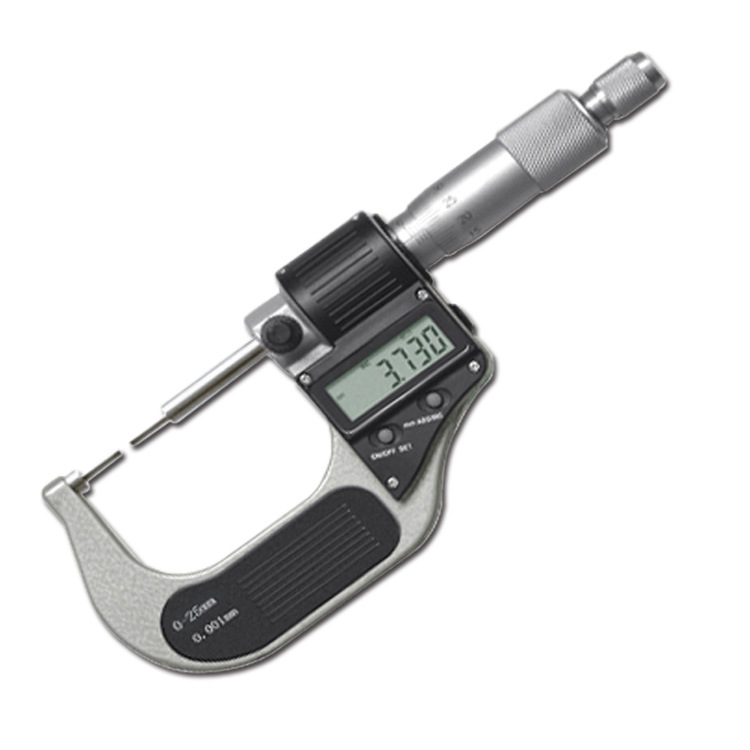 广陆量具 电子数显花键千分尺 小头外径千分尺0-25mm 经销批发