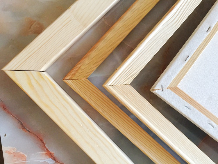 厂家直销松木油画框木条实木框条画框木条绘画框绷布框木条可定制