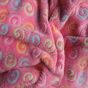 胶印法兰绒珊瑚绒全涤针织经编288f胶浆印花法莱绒珊瑚绒法兰绒布