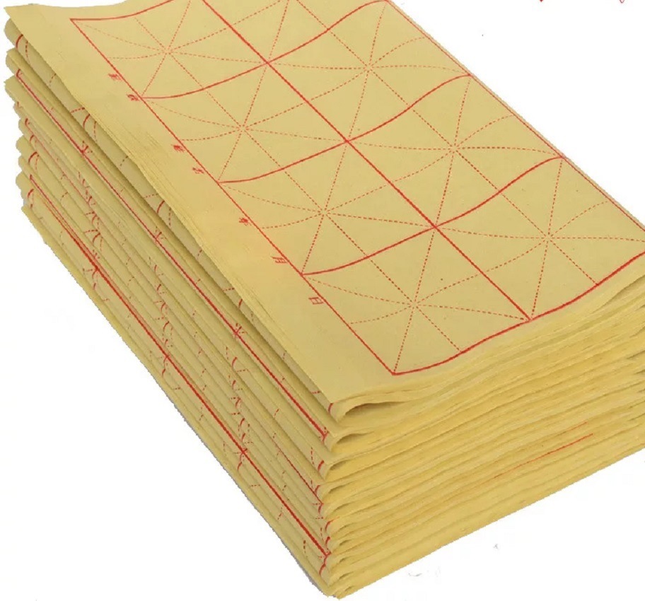 米字格毛边纸毛边纸带格9公分大米格毛边纸格子9cm