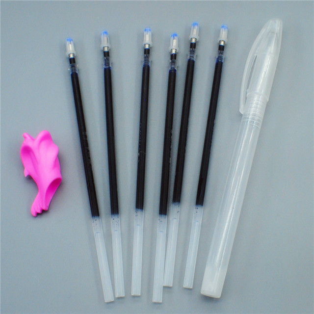 自动褪色笔芯凹版练字笔墨水自动褪色中性笔硬笔书法专用芯批发