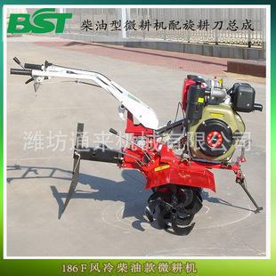 供应园林除草专用小型微耕机 高品质186风冷柴油型微耕机
