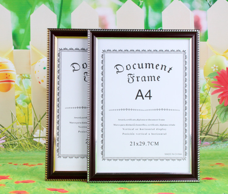 厂家批发a4相框证书框 a3 证件框 营业执照框 12寸婚纱影楼相框