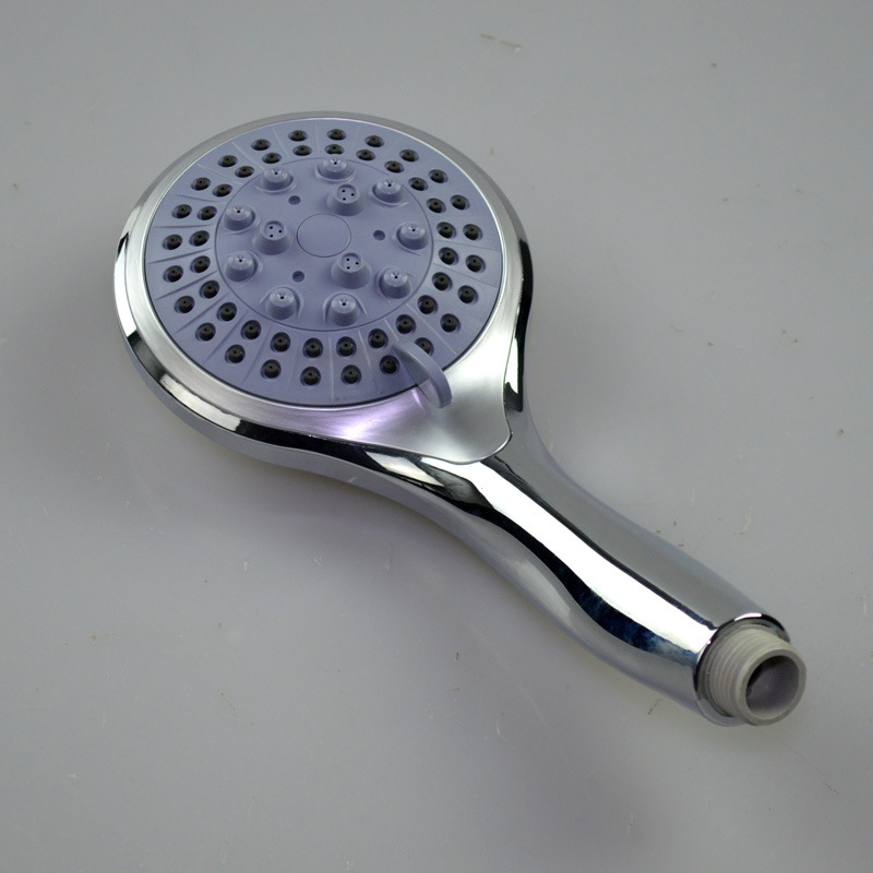 地狼淋浴花洒配件 卫生间洗澡手持小喷头 abs五功能增压莲蓬头