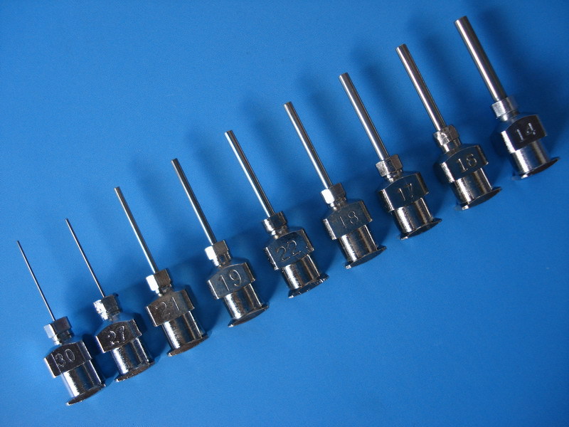 批发金属全不锈钢点胶针头/金属针头/单管针头/针筒/双针头/胶枪