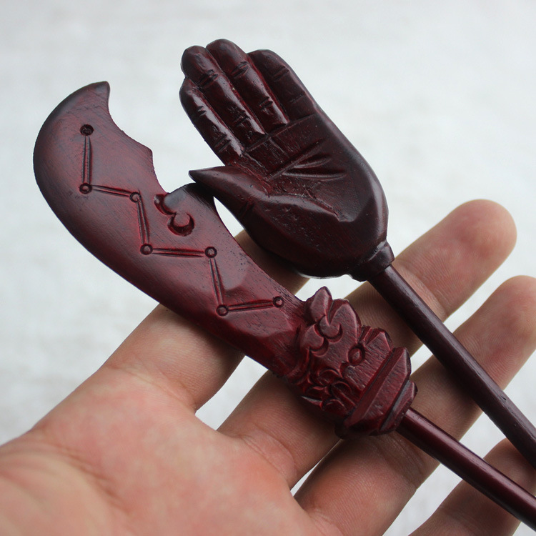 佛教用品施食器佛手刀焰口法器出食器法会佛手出食刀施食 手工艺