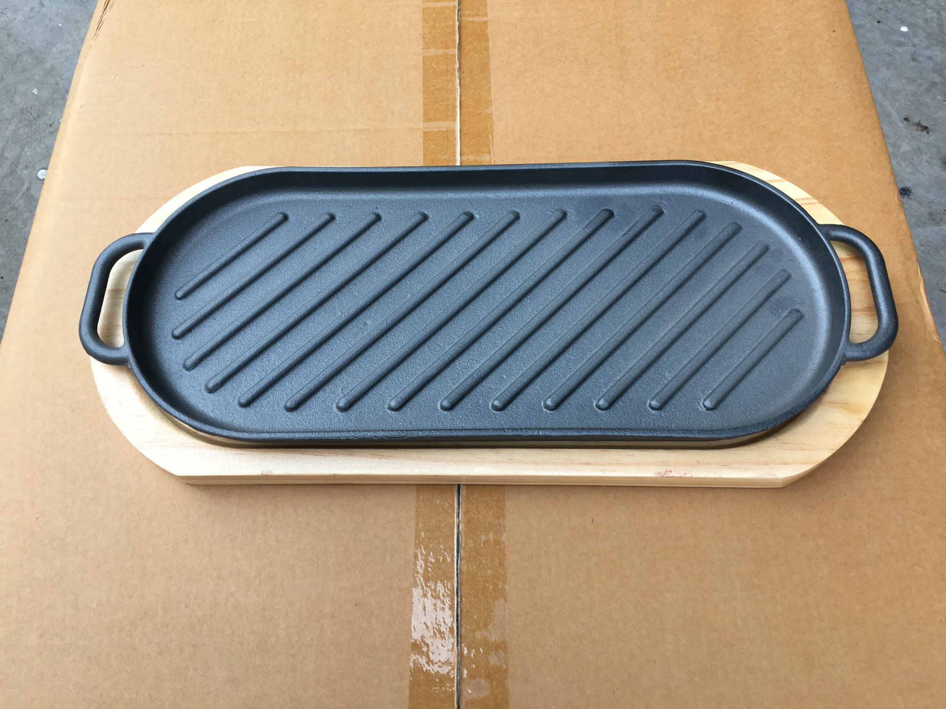 厂家直销 加厚牛排铁板烧 牛排铁板 烧烤盘 铁板烧 大澳洲铁板烧