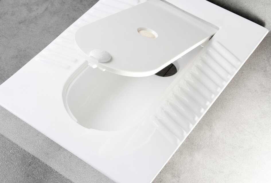 正品带盖板隐藏形翻盖式toto蹲便器水箱整套大便器蹲坑防臭超薄