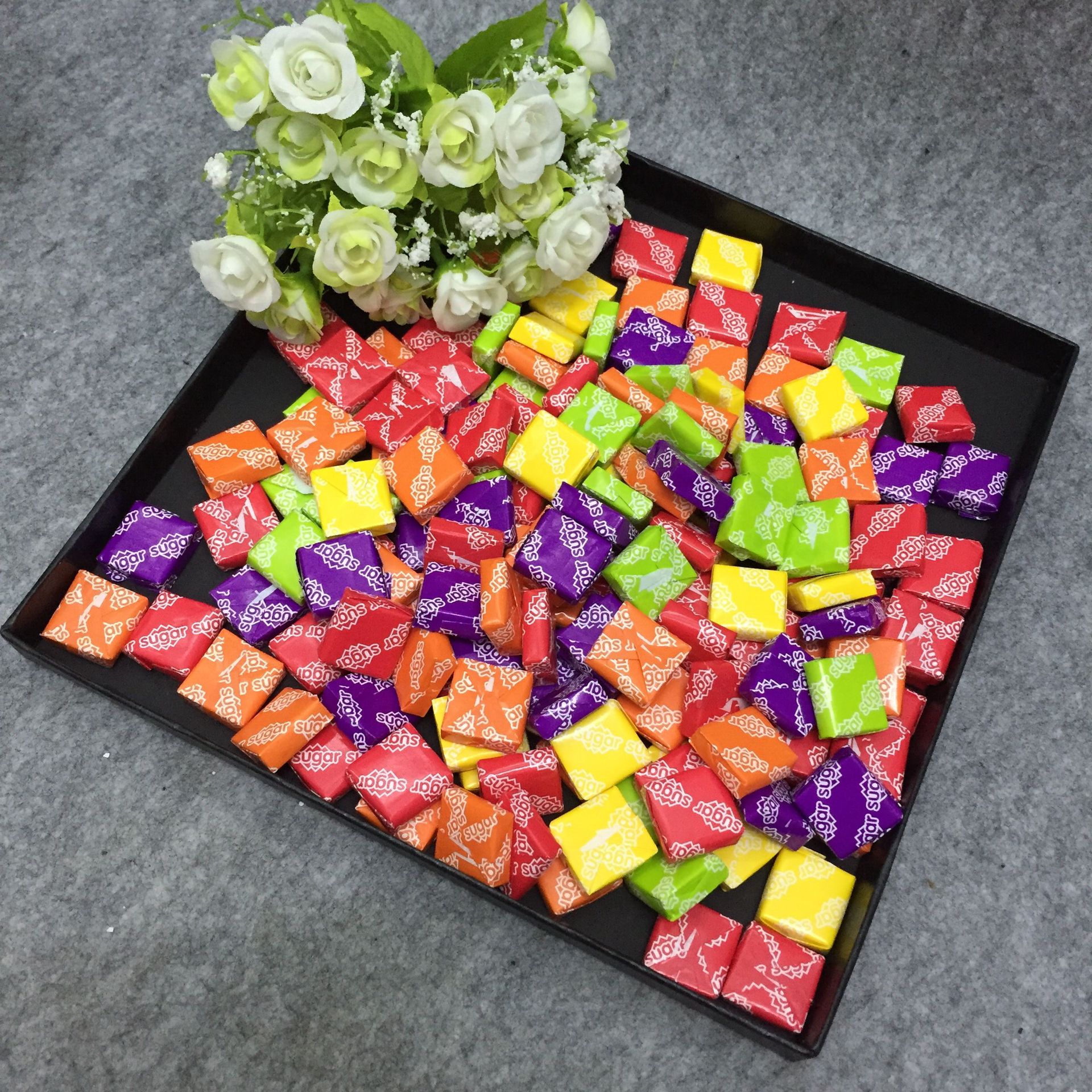 包邮孩之宝瑞士糖混合水果味5斤/件包邮果汁口嚼糖婚庆喜糖 批发