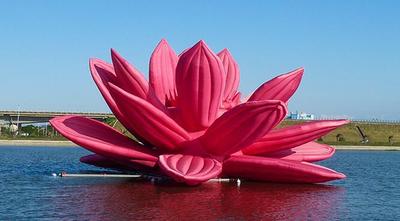 充气莲花模型 大型充气广告宣传造型 户外大型充气产品