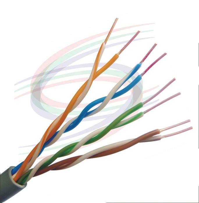 超五类8芯双绞网络工程线 超高速室内 青铜导体 4*2*0.5mm 300米