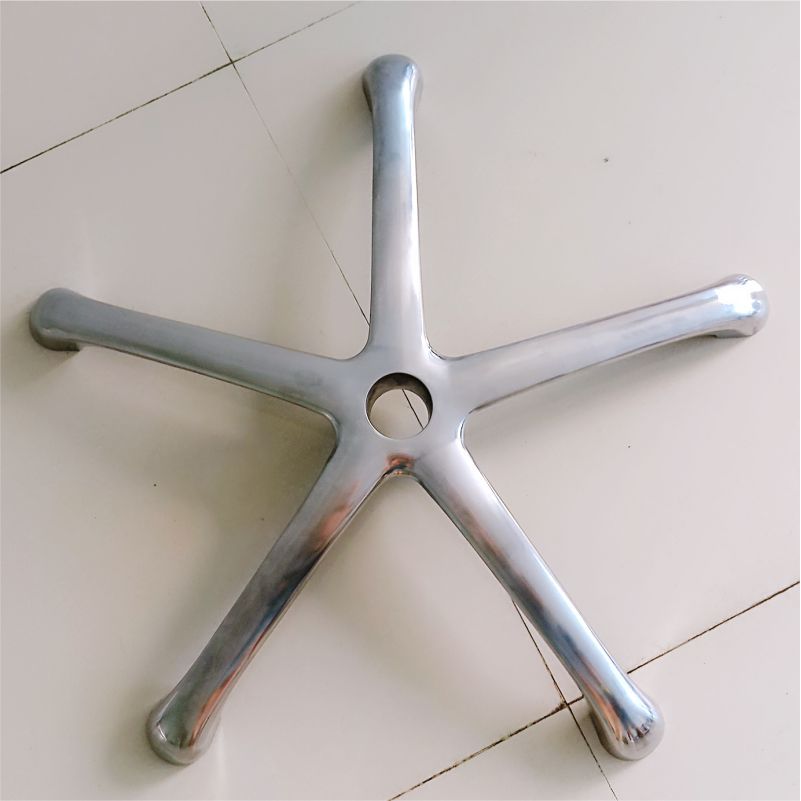 厂家直销铝合金五星脚马蹄脚五爪脚办公椅脚转椅脚大班椅脚