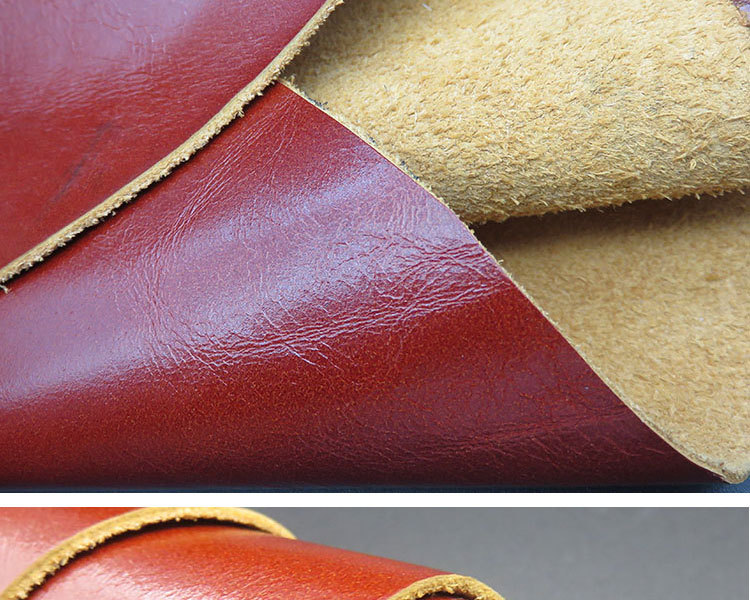 2016新品牛皮革油蜡皮韩国风系列头层牛皮意大利进口底胚厂.