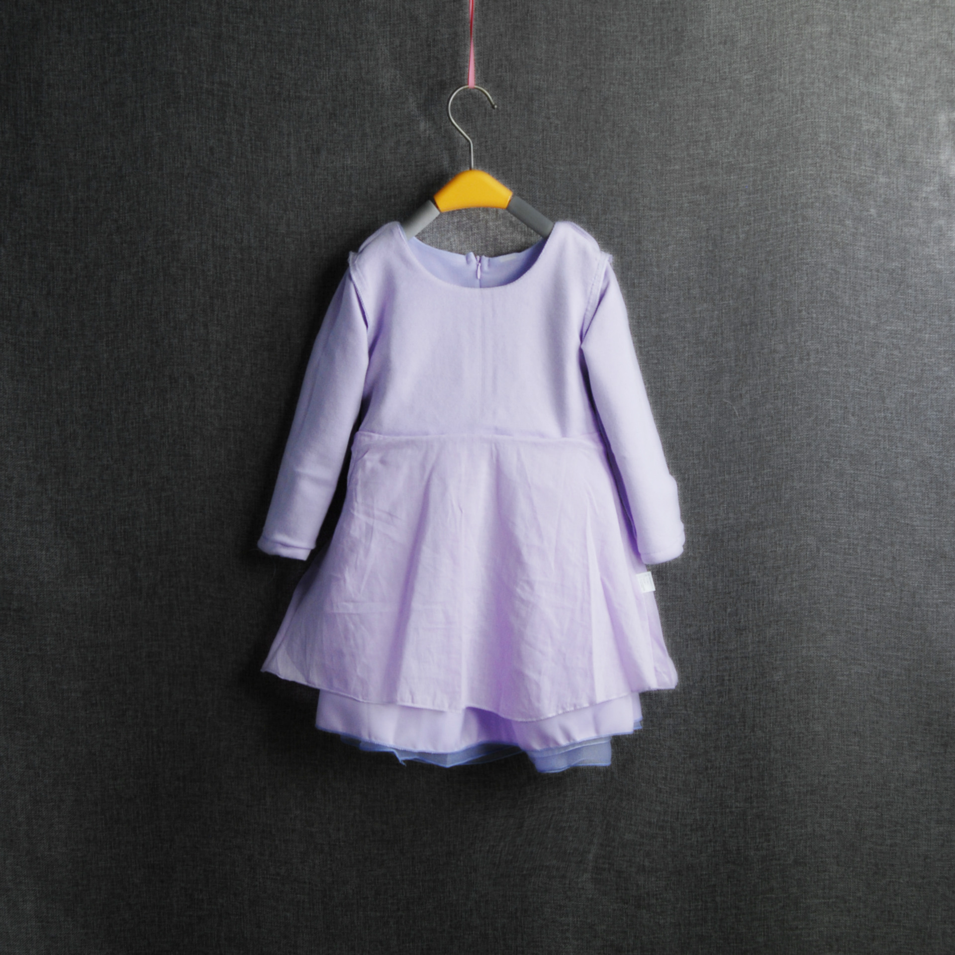 美羞羞品牌2016女童秋款欧根莎刺绣泡泡纱长袖连衣裙厂家直销批发