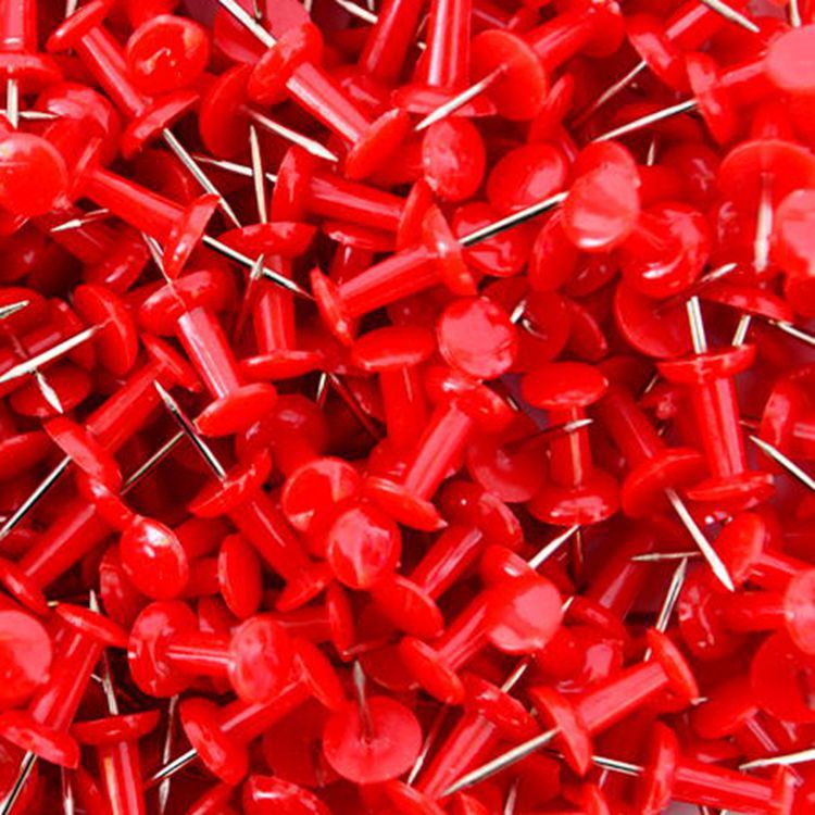 精品彩色工字钉办公用品美术图钉画大头钉软木板钉子