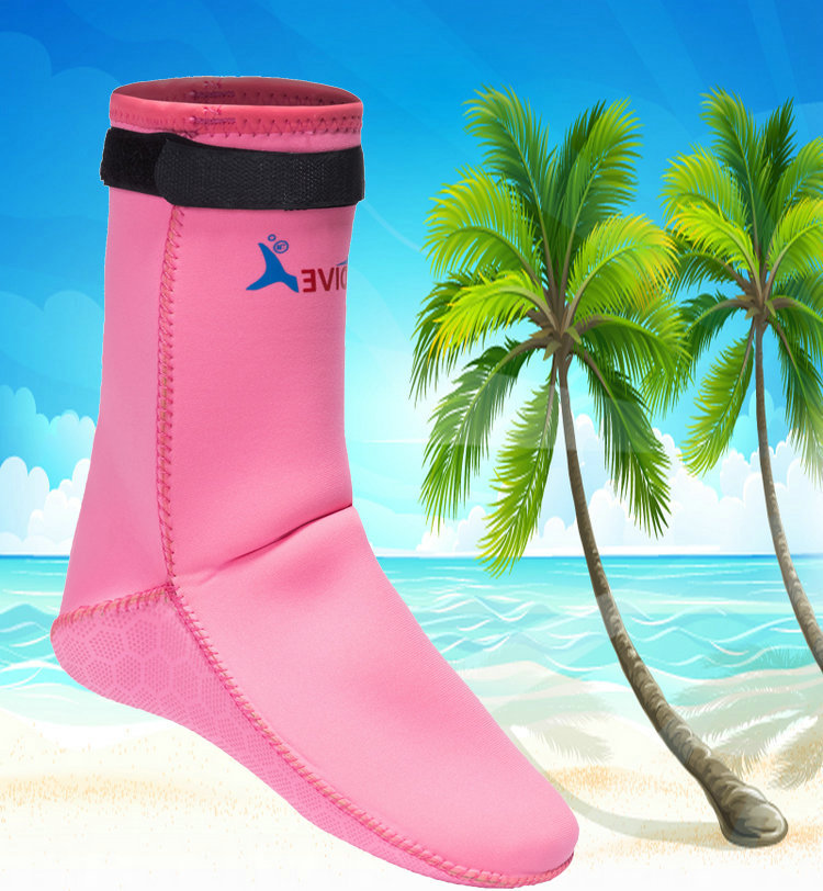 浮潜装备3mm防滑潜水袜潜水鞋冬泳袜成人儿童浮潜袜沙滩袜