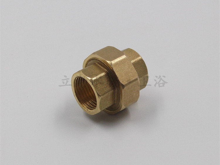 立勤 全铜活接4分6分1寸双内牙内丝活接头