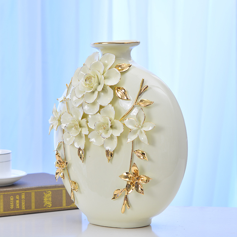 现代简约时尚陶瓷花瓶工艺品家居饰品摆件客厅书房摆设 婚庆礼品