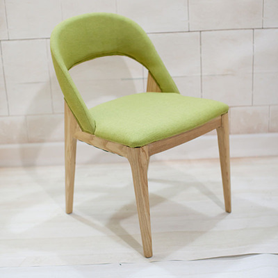 创意月牙形餐椅靠背椅子酒吧餐厅半月形包布弯背椅