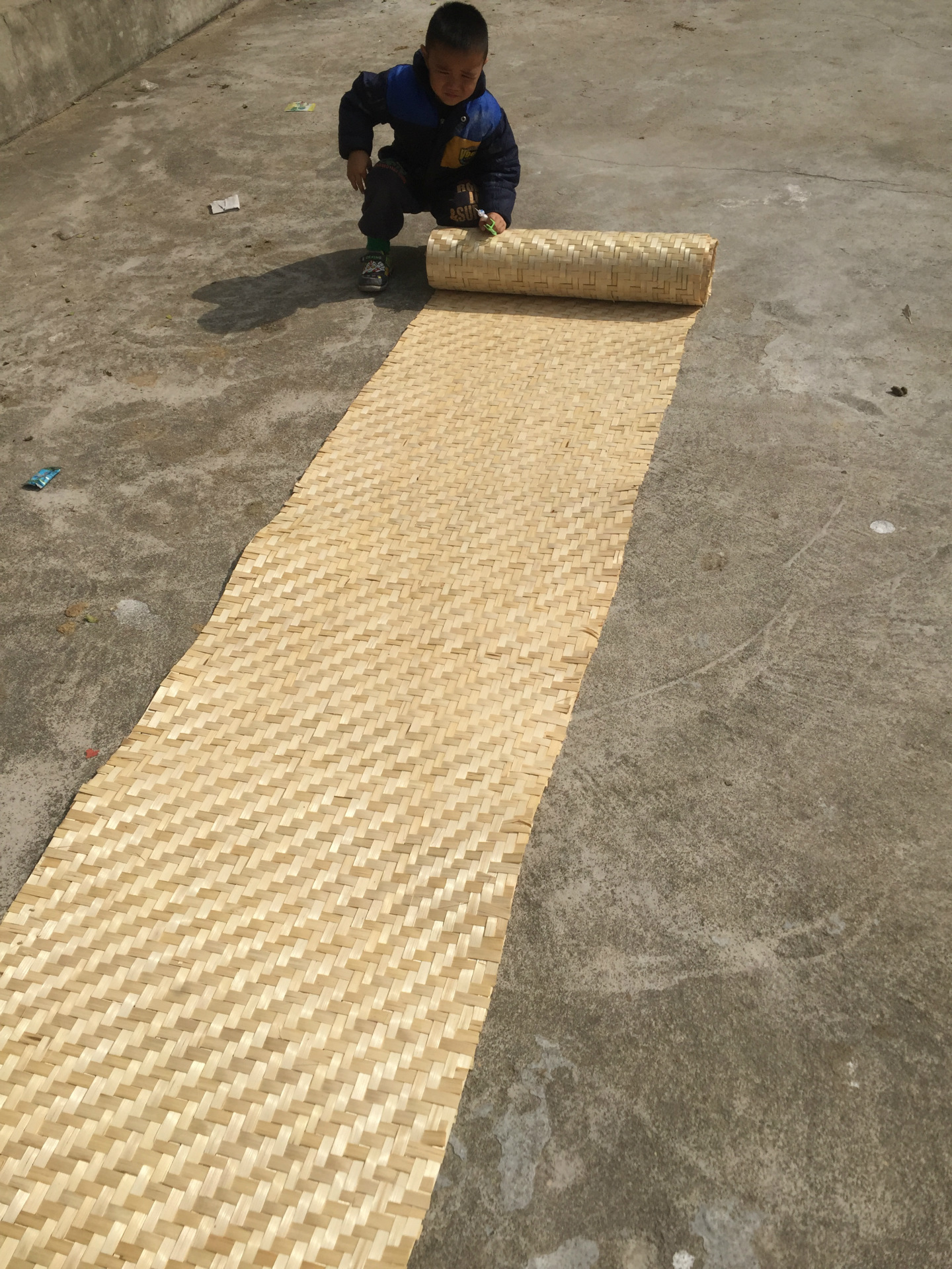 供应工地用竹席 手工编织席 装修专用 席子批发