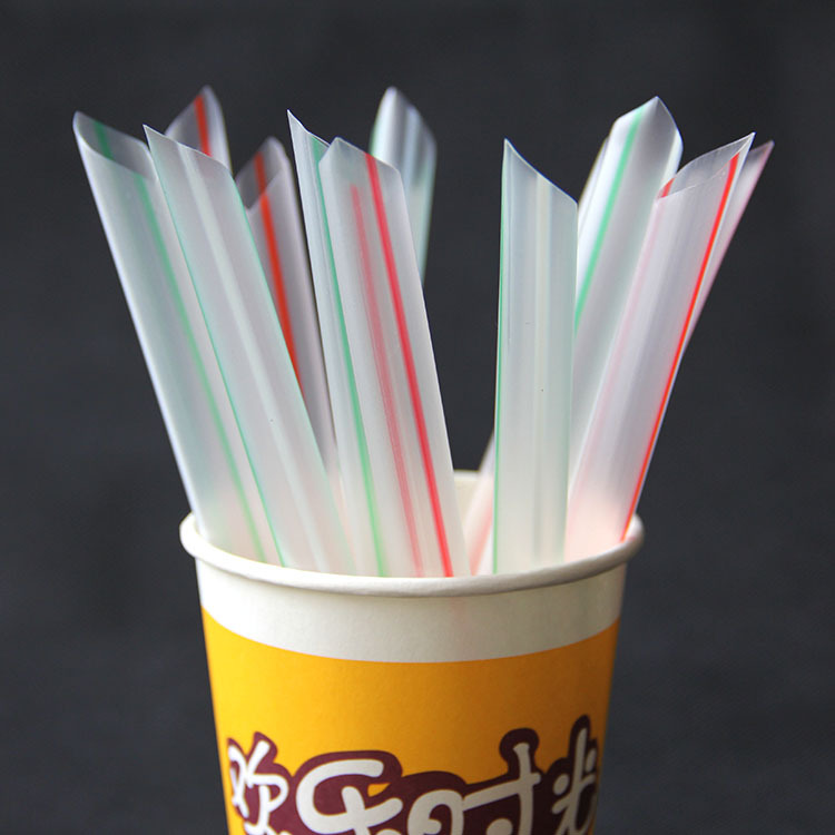 一次性塑料吸管豆浆饮料直管粗长尖头透明pp厂家直销定做批发包邮