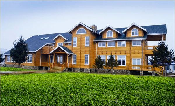 木屋别墅木屋厂家大型别墅休闲木屋户外木屋