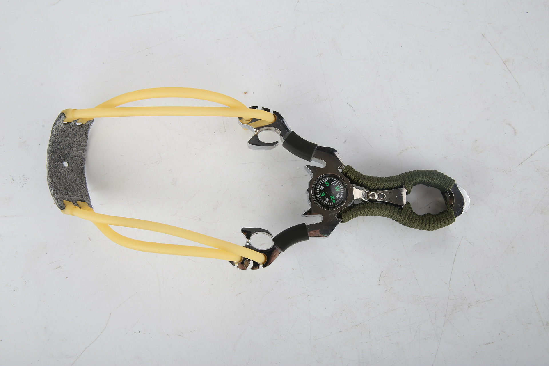 野战部落 龙头弹弓三卡 怀旧弹弓专业竞技强力弹弓 不锈钢弹弓