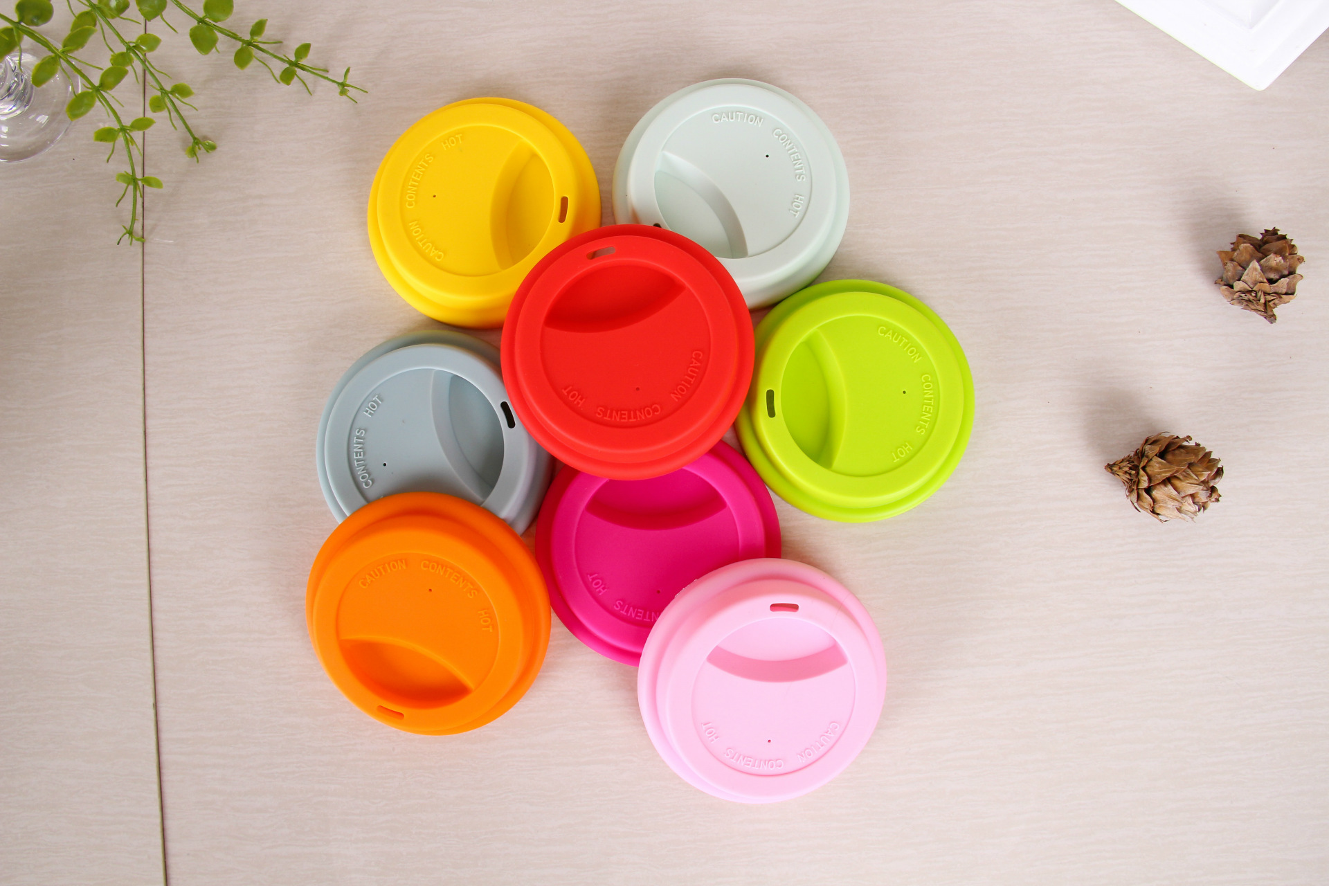 万能硅胶杯盖防漏 食品级无毒环保 适合9厘米杯口平顶直饮型杯盖