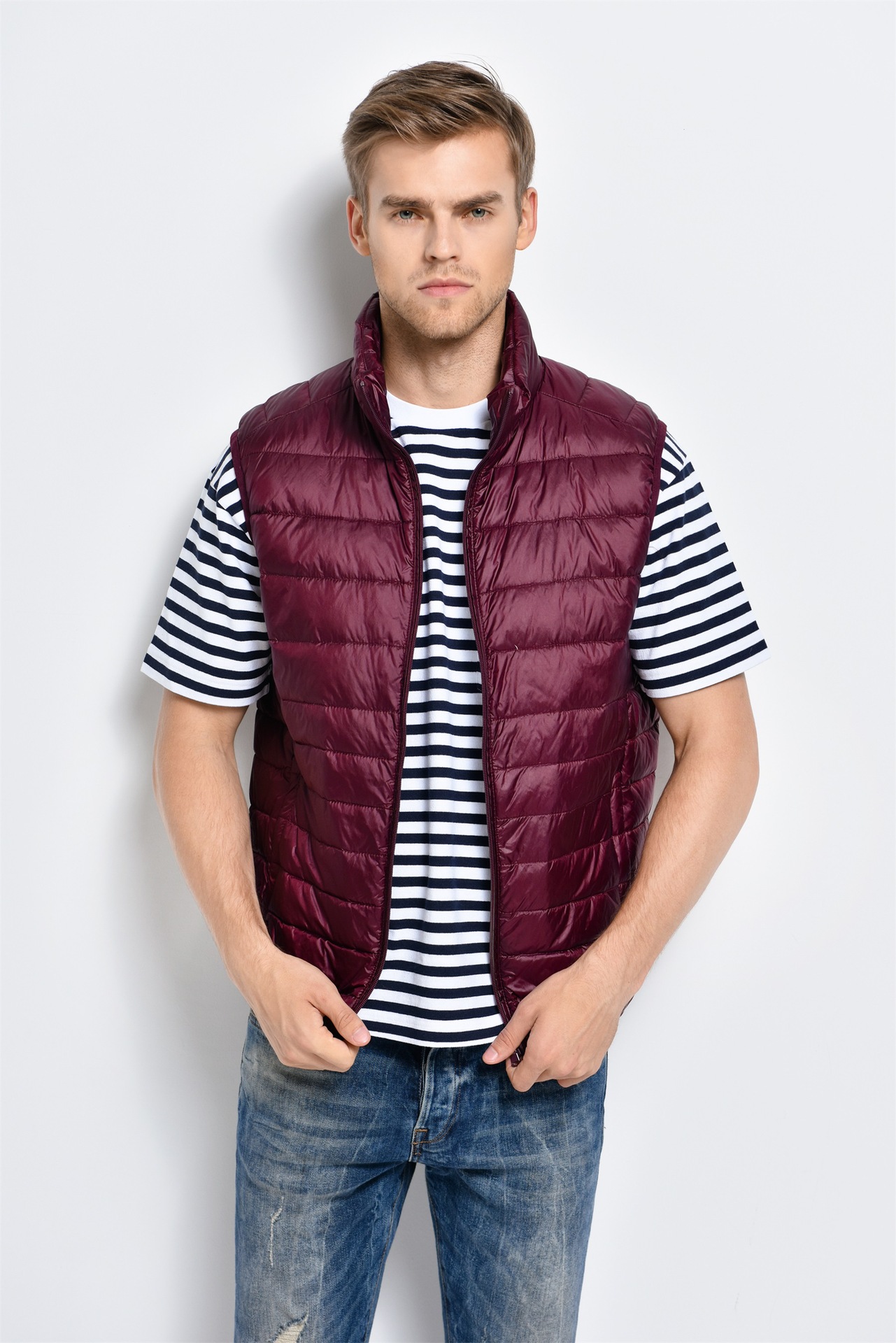 2016男式轻薄羽绒马甲男背心男装轻薄款羽绒服男士加大码厂家批发