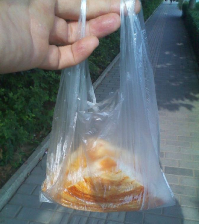 我要上头条# 外带早餐千万记得选好袋