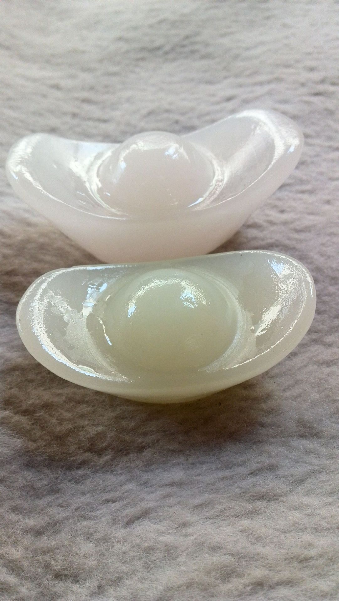 玉玲珑 阿富汗玉摆件元宝 招财进宝 玉石元宝