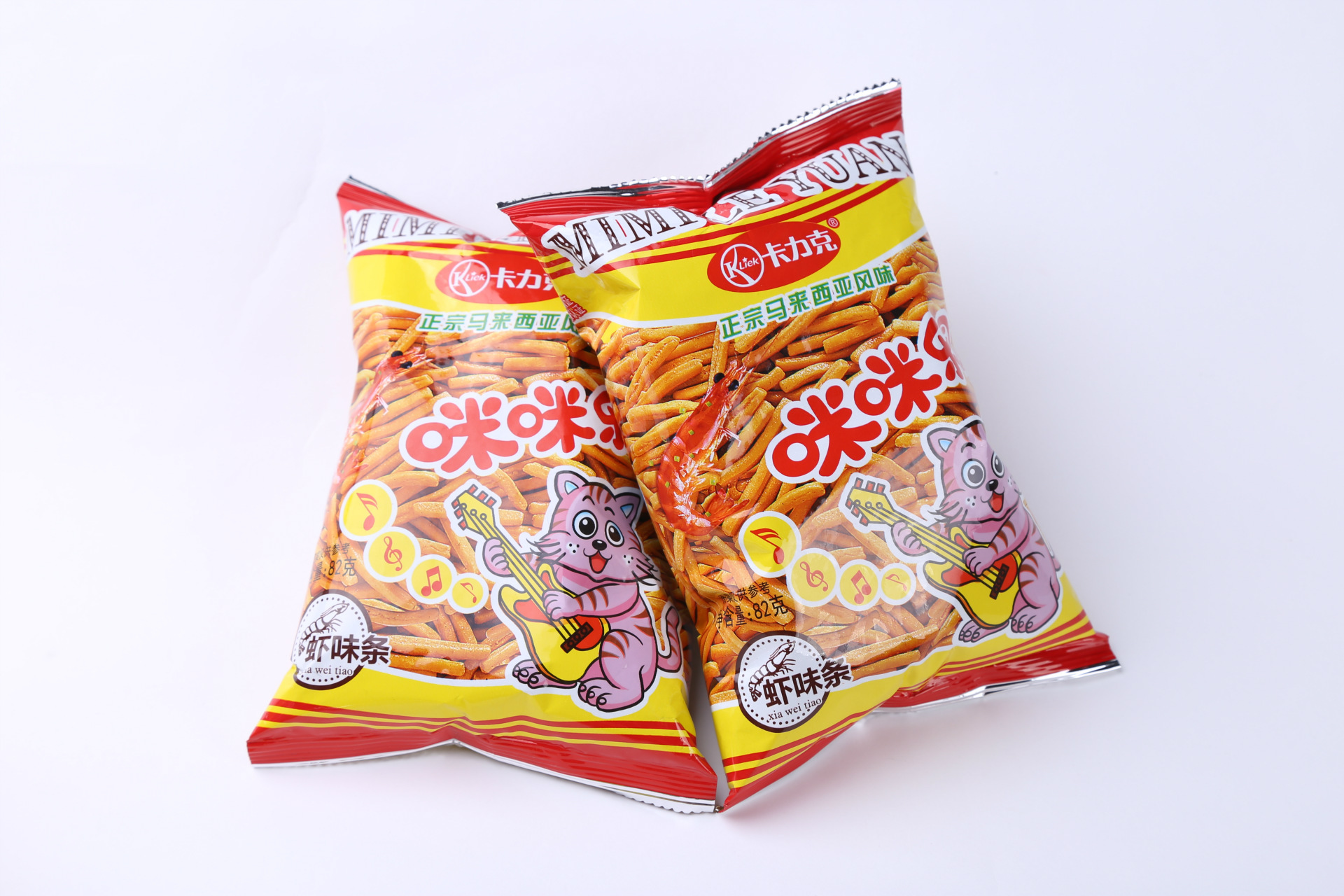 批发正奥咪咪虾条82g*60包蟹味酥/虾味条 膨化食品 休闲零食批发