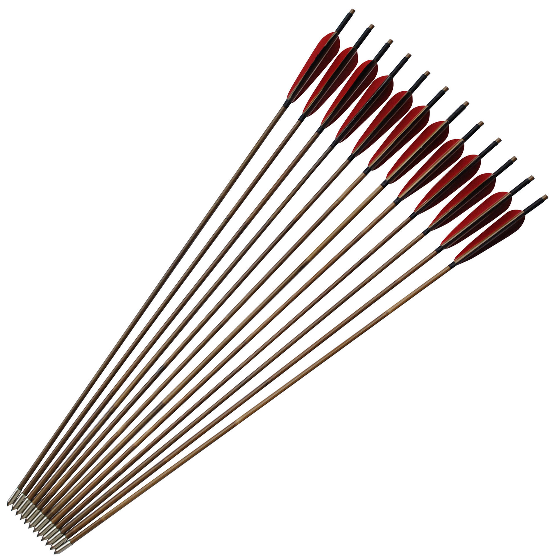 竹箭 真羽 古代箭 仿古箭 竹箭 射箭器材 竹子箭 bamboo arrow