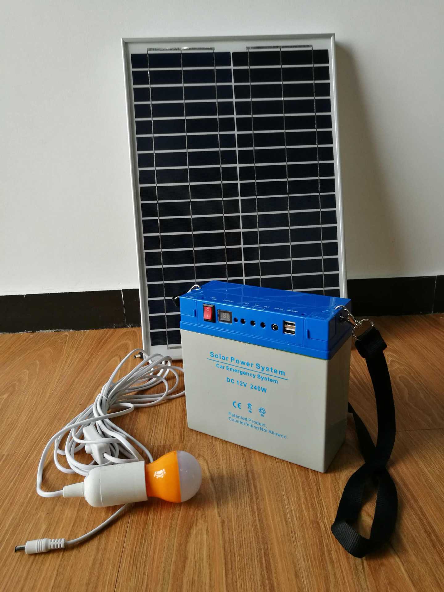 便携式家用小型直流太阳能发电机发电系统240w小型太阳能发电机组