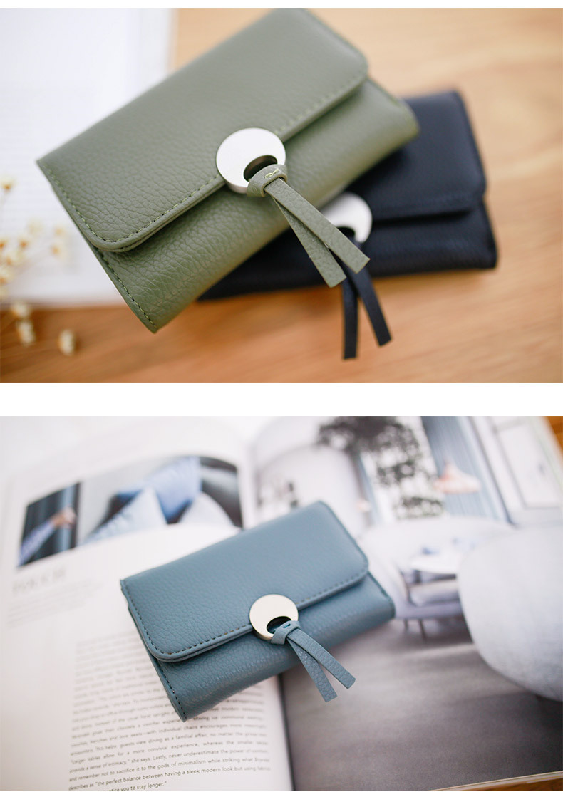 2017春秋新款女士钱包韩版小清新中短款女款钱包学生零钱包卡包潮