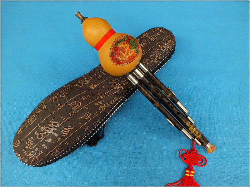 葫芦丝紫竹c调三音可拆厂家订做直销云南专业表演葫芦丝巴乌笛