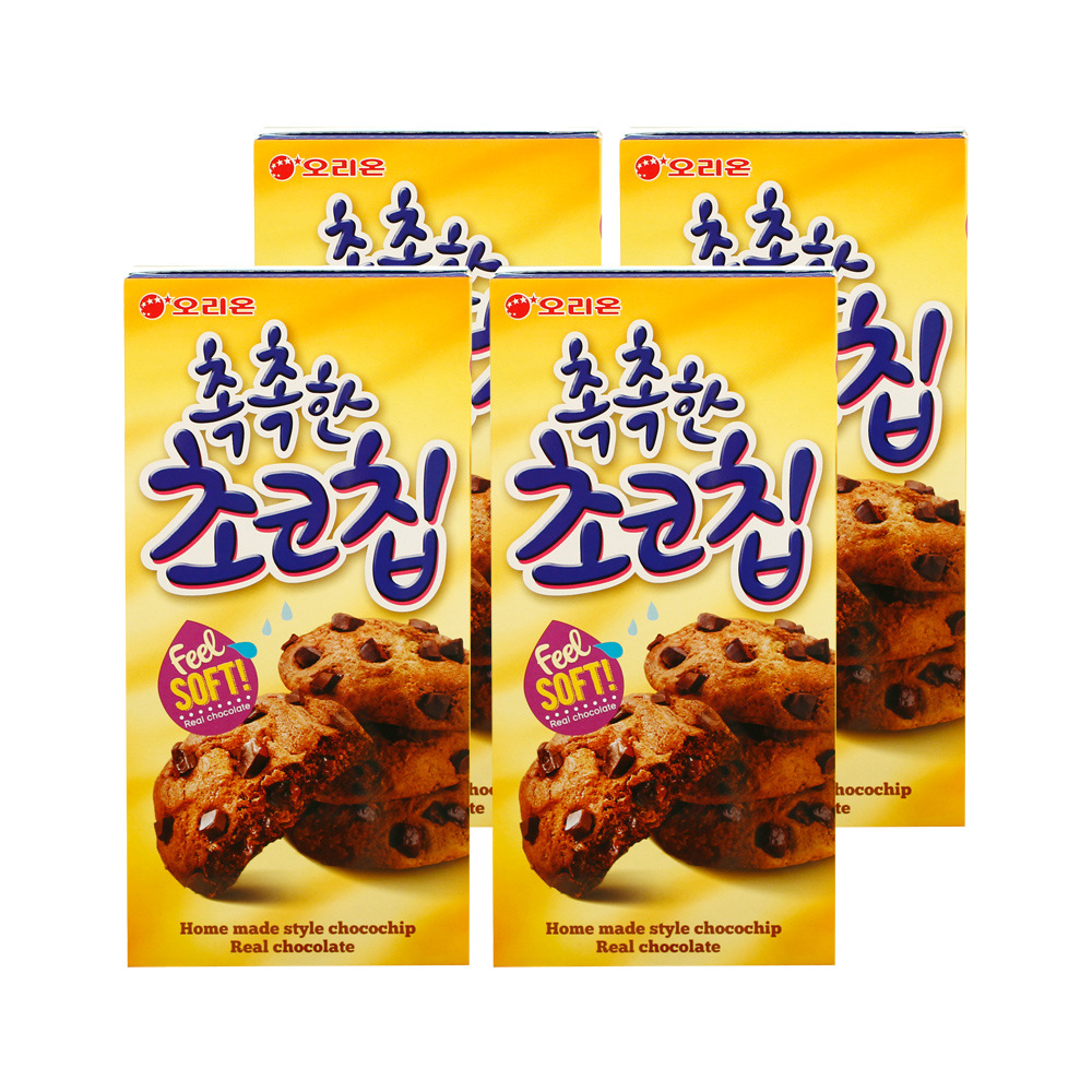 韩国进口零食品好丽友巧克力软曲奇饼干点心小食160g整箱16盒