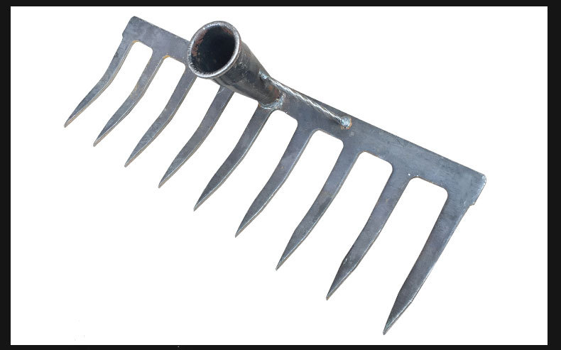 厂家直销九齿耙土耙粮食拌水泥河沙工农用多功能耙子灰耙农用工具